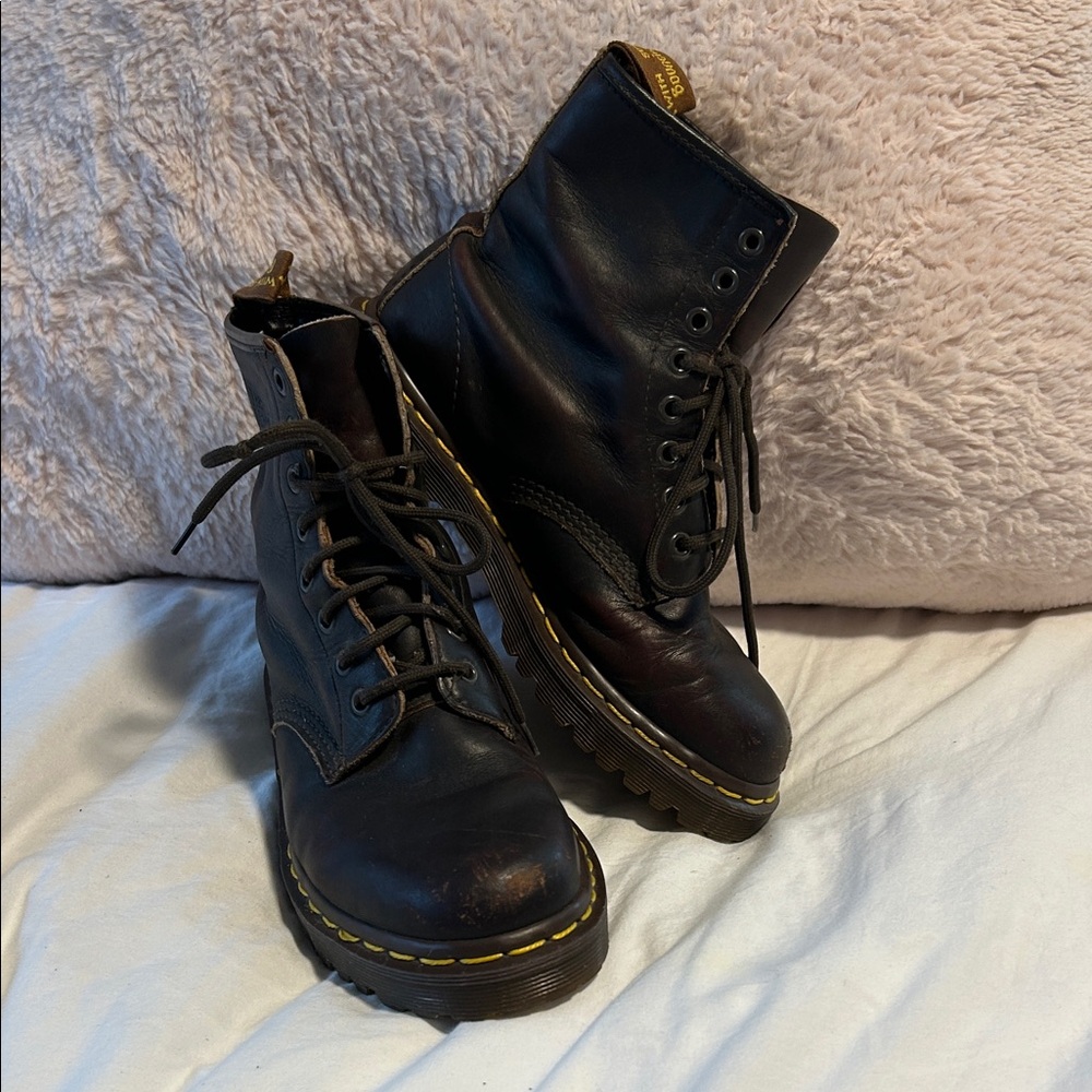 Vintage Dr. Martens Dark Brown Leather Boots